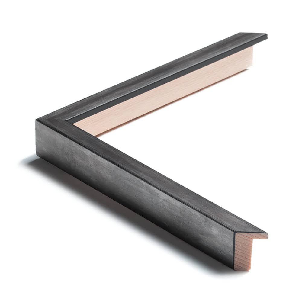 Bilderrahmen nach Mass · Holz G150-552 · Anthrazit · Bildmass 50 × 99 cm · Ansicht 2