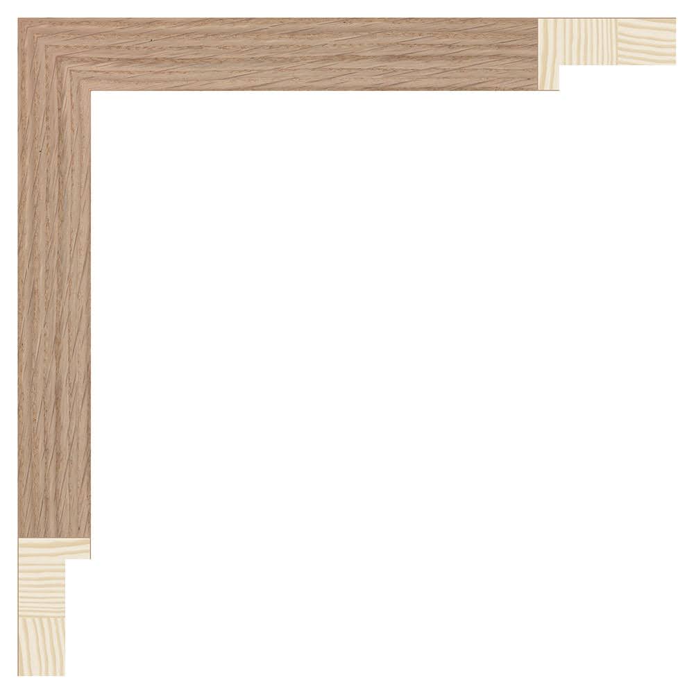 Bilderrahmen nach Mass · Holz G200-000.38 · Eiche furniert · Bildmass 50 × 70 cm · Ansicht 1