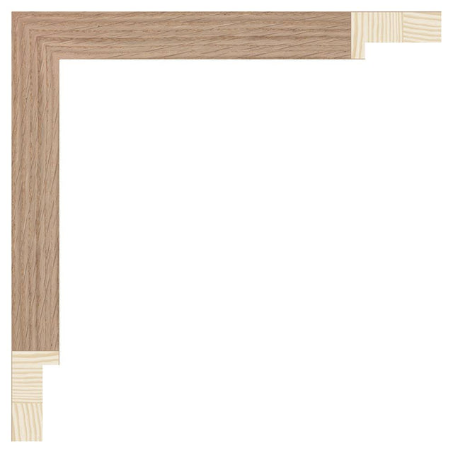Bilderrahmen nach Mass · Holz G200-000.38 · Eiche furniert · Bildmass 50 × 70 cm · Ansicht 1