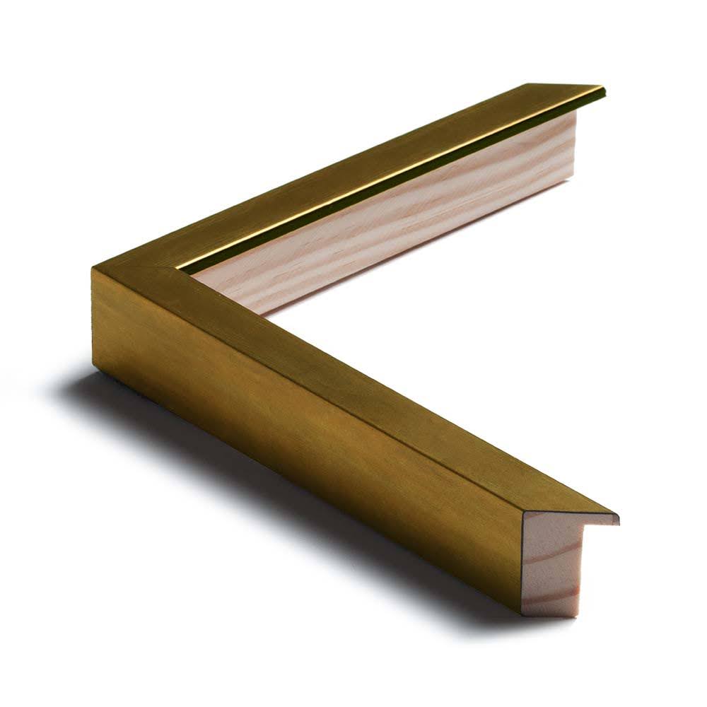 Bilderrahmen nach Mass · Holz G200-706 · Metallgold · Bildmass 180 × 150 cm · Ansicht 2