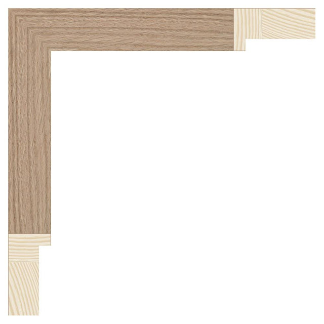 Bilderrahmen nach Mass · Holz G250-000.48 · Eiche furniert · Bildmass 160 × 180 cm · Ansicht 1
