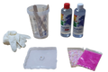 Resin-Set: Quadratischer Geoden Untersetzer