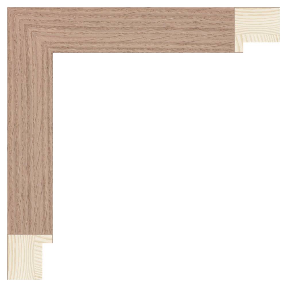 Bilderrahmen nach Mass · Holz G303-000 · Eiche furniert · Bildmass 144 × 82 cm · Ansicht 1