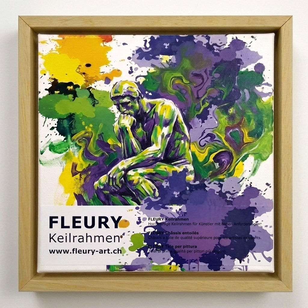 Floating frame set 70x100 cm (unfinished): colourful artwork in floating frame