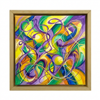Floating frame set 70x100 cm (unfinished): abstract canvas artwork in floating frame