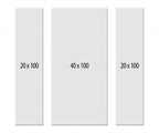2 Triptychon Sets châssis entoilés 20x100 - 40x100 cm Klassik+ Qualité