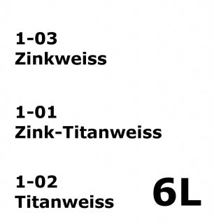 Ölfarben Set (Big White) 6 x 1 Liter