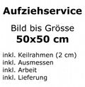 Bild aufziehen bis Format 50x50 cm