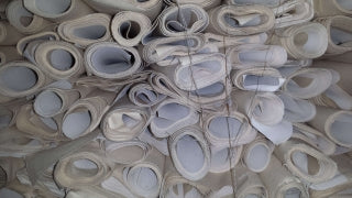 Bundled canvas offcuts