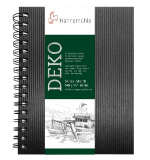 Skizzenbuch Deko, schwarz 140g-m2, Format A5 hoch, 62 Blatt