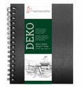 Skizzenbuch Deko, schwarz 140g-m2, Format A4 hoch, 62 Blatt