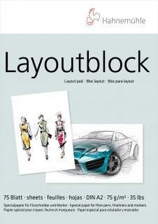 Layout-Block, 75g-m2, A2, 75 Blatt