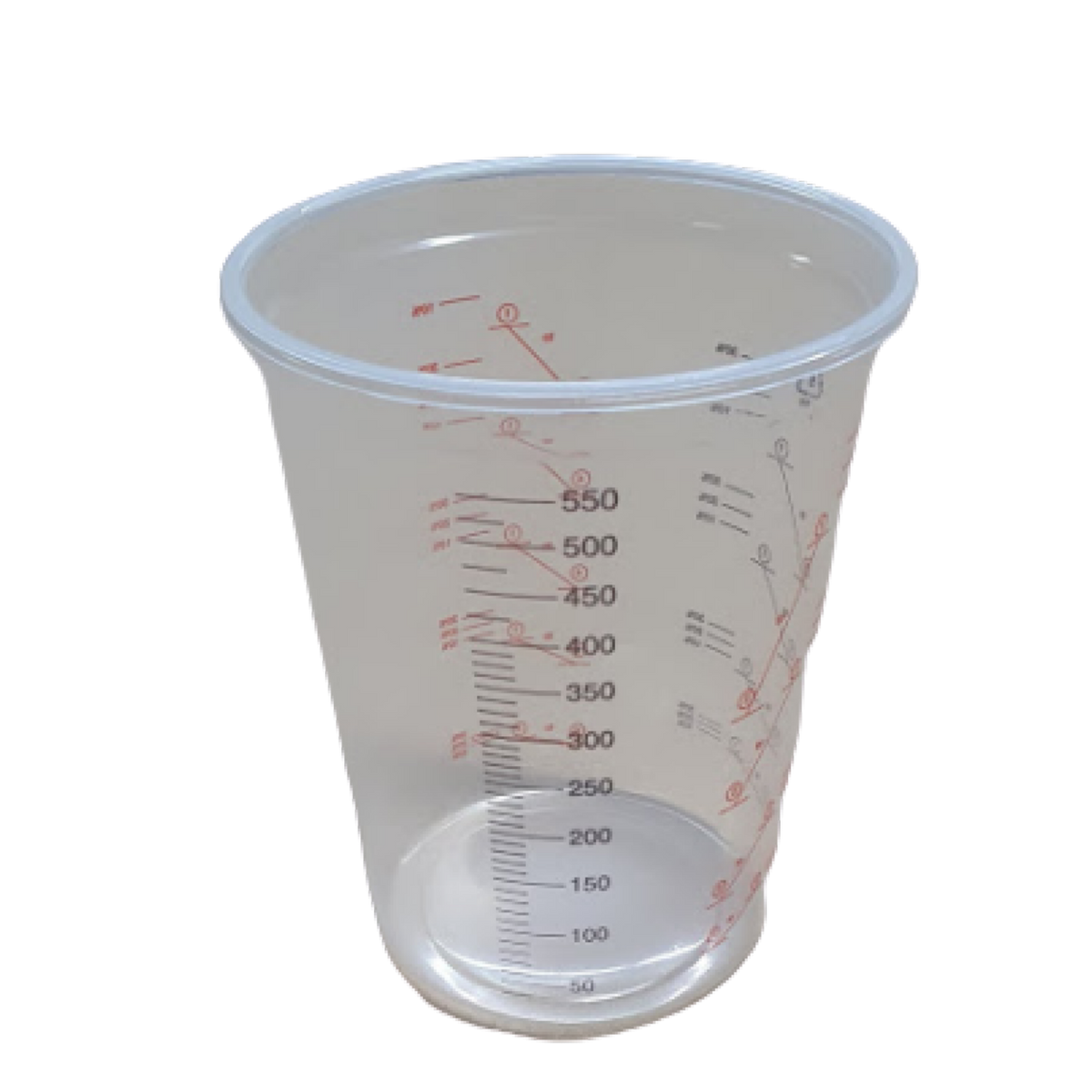 Gobelet doseur et mélangeur avec graduations imprimées, 0,55 litre, lot de 12 sans couvercle