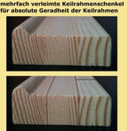 Pack of 5 stretched canvas frames 50 x 70 cm Klassik+ quality